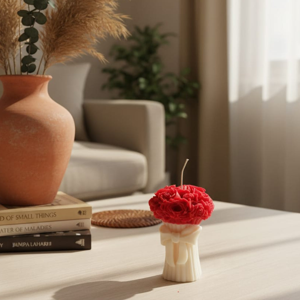 ๐ Floral Bouquet Candle | Decorative Handcrafted Gift Candle