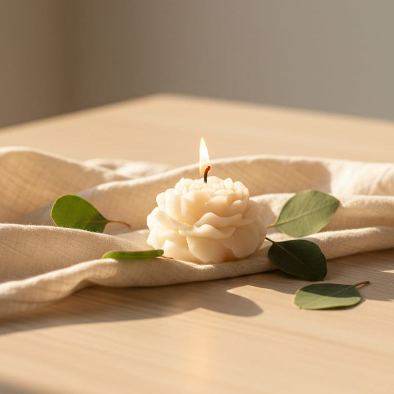 Peony Bloom Candle Set (Pack of 2) | Soft Floral Scented Decorative Candles