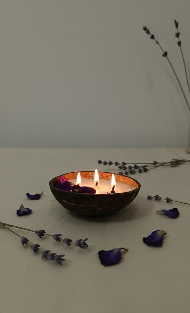 The Coco Calm Triple Wick Candle