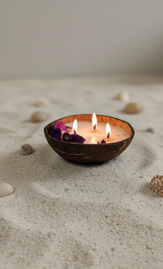 The Coco Calm Triple Wick Candle