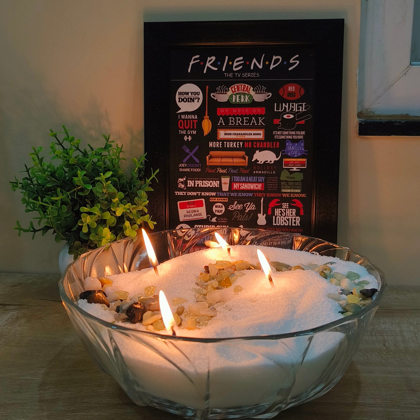 Serenity Flames Sand Wax Candle – 100g (Mini DIY Candle Kit with Wicks & Safety Guide)