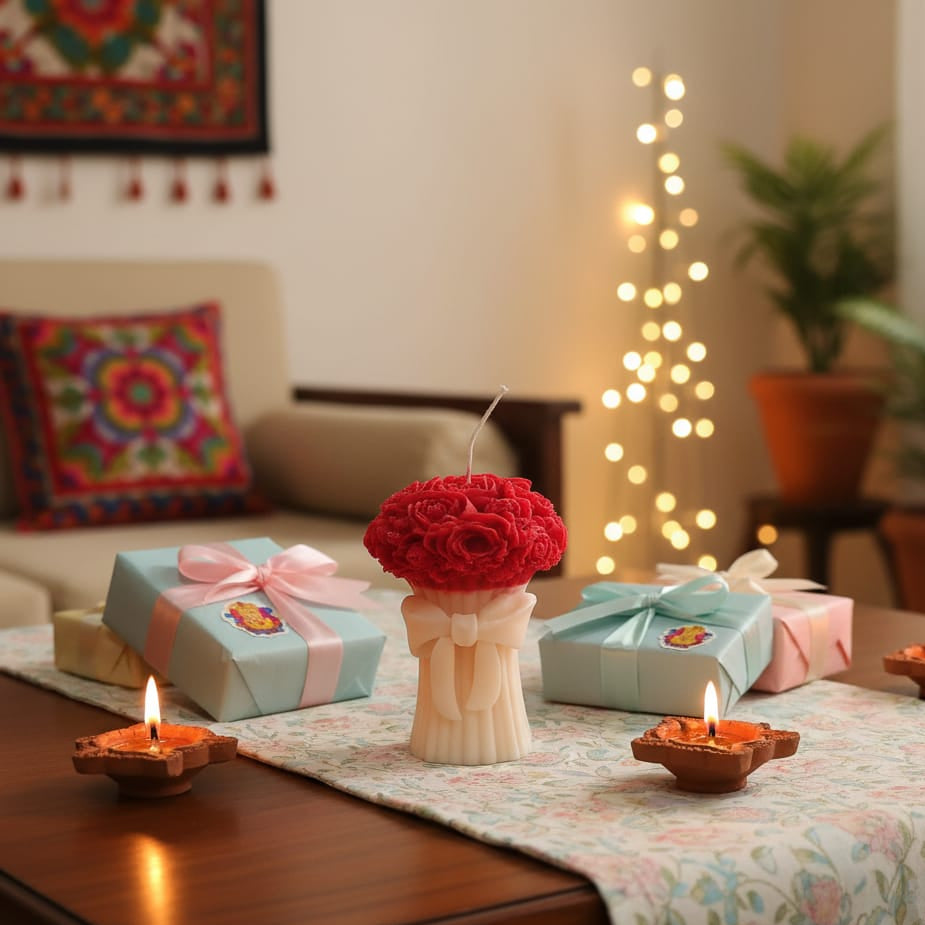 The Eternal Bouquet Flower Candle