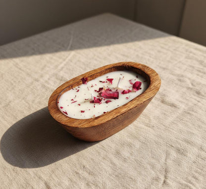 The Rosewood Boat Candle