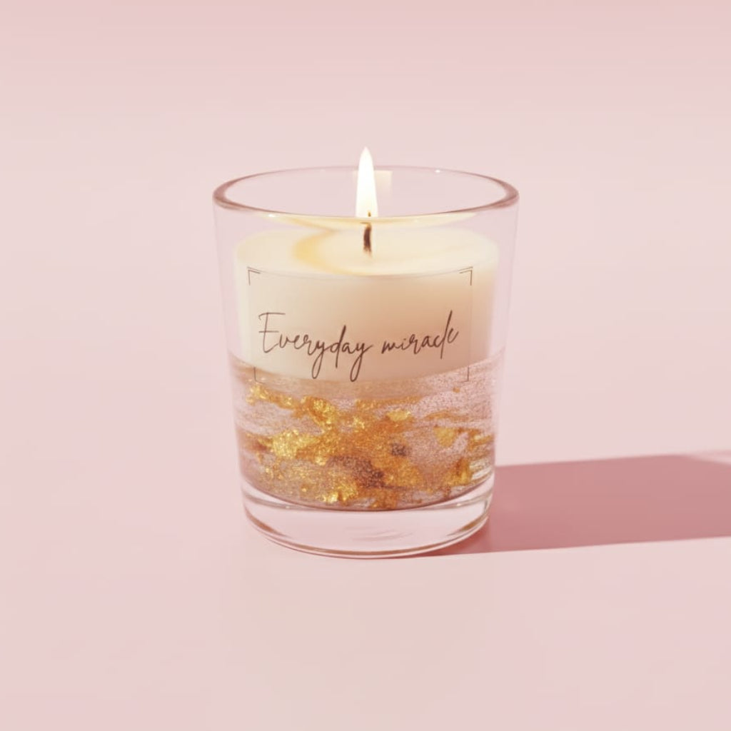 Everyday Miracle Candle | Vanilla Glow Scented Minimal Luxury Candle (10+ Hours Burn)