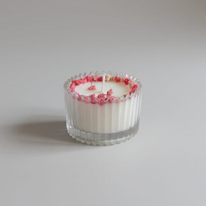 Blush Bloom Candle | Soft Floral Perfume Scented Decorative Candle (10+ Hours Burn)