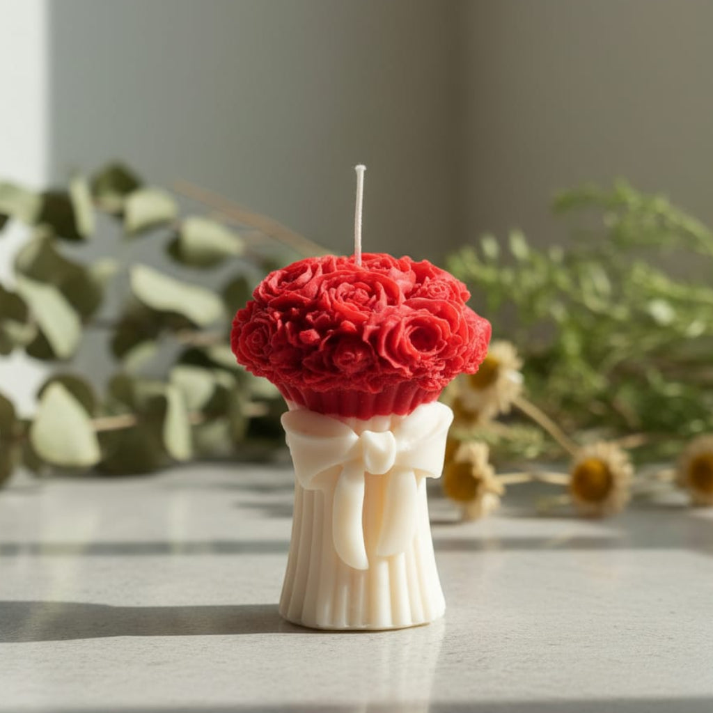 👉 Floral Bouquet Candle | Decorative Handcrafted Gift Candle