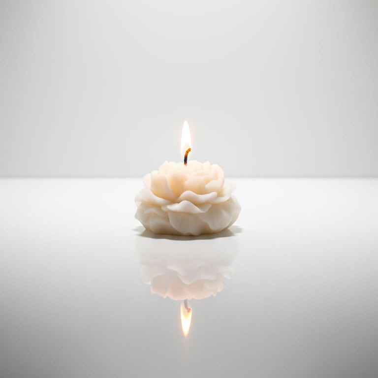 Serenity Flames Serene Peony Candles Set of 2 | Luxury Scented Peony Flower Gift Box