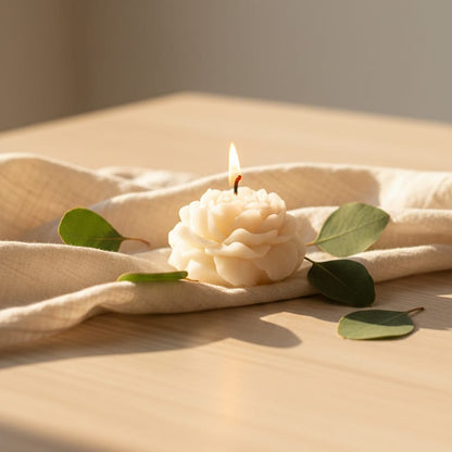 Serenity Flames Serene Peony Candles Set of 2 | Luxury Scented Peony Flower Gift Box
