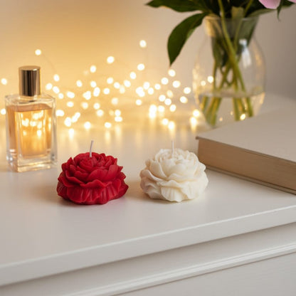 Serenity Flames Serene Peony Candles Set of 2 | Luxury Scented Peony Flower Gift Box