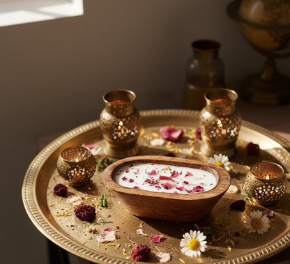 The Rosewood Boat Candle