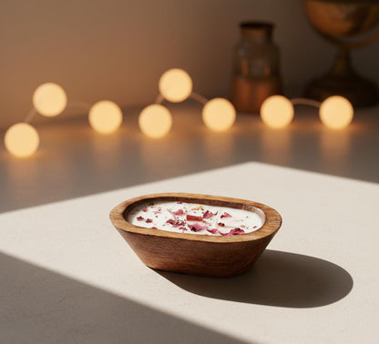 The Rosewood Boat Candle