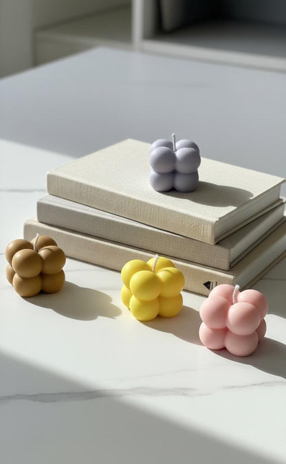 The Bubble Cube Decorative Candle