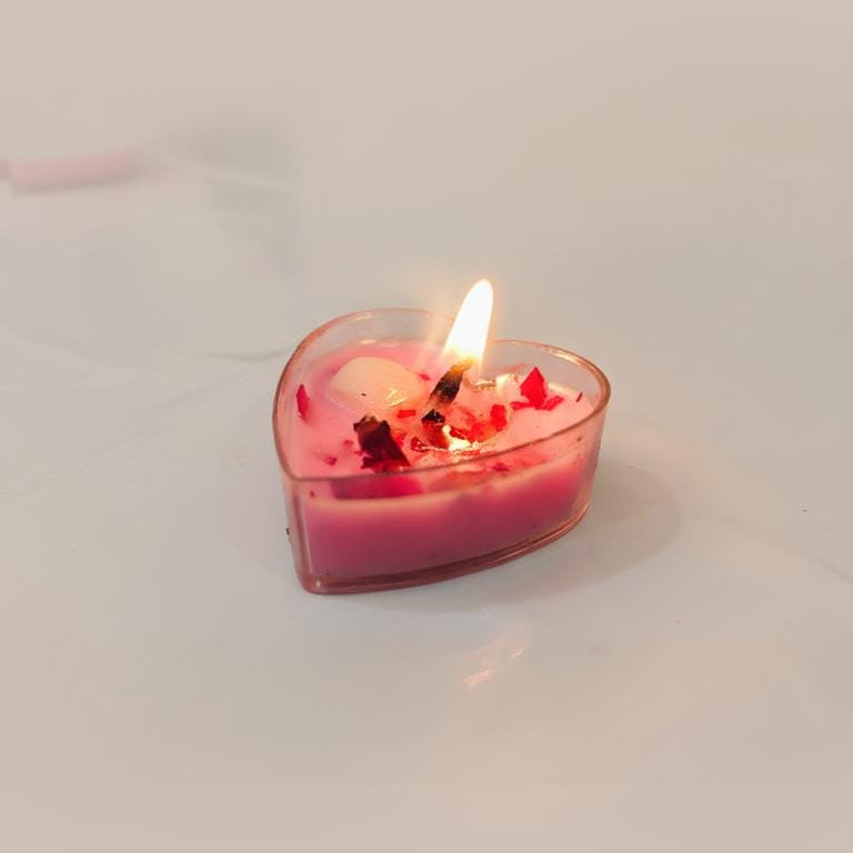 Heart Shaped Tealight Candles for Romantic Decor & Gifting (set of 6)
