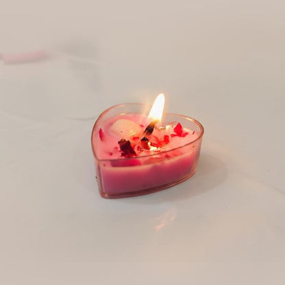 Heart Shaped Tealight Candles for Romantic Decor & Gifting (set of 6)